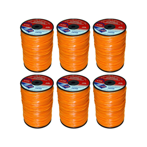 .080" Trimmer Line Rotary Square (Diamond) Large Spool Orange (12154)