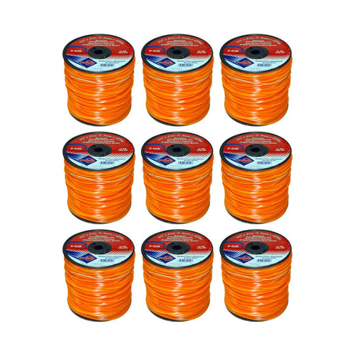 .080" Trimmer Line Rotary Square (Diamond) Medium Spool Orange (12149)