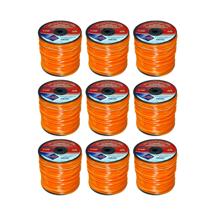 .095" Trimmer Line Rotary Square (Diamond) Medium Spool Orange (12150)