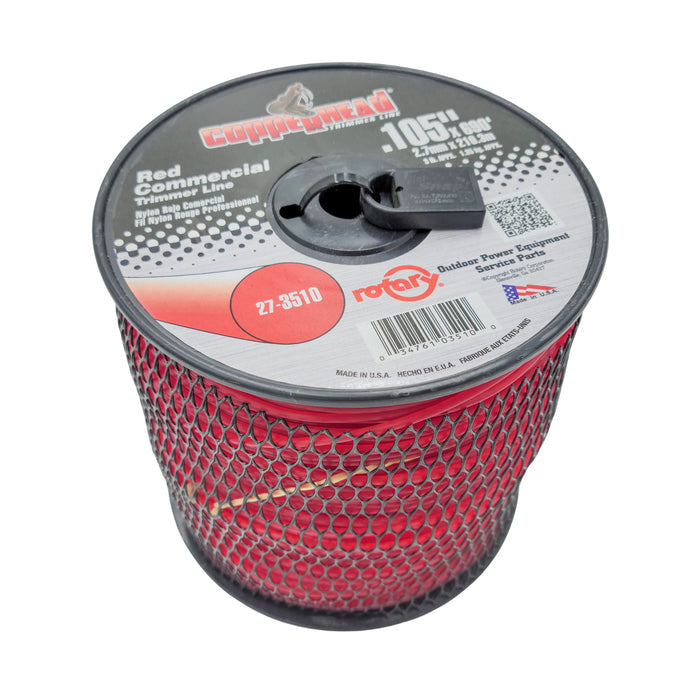 .105" Trimmer Line w/Cutter Rotary Round Medium Spool Red (3510)