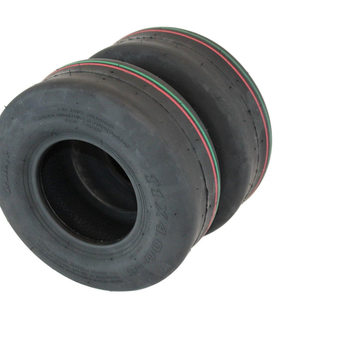 11x4.00-5 4-Ply Turf Tires for Lawn & Garden Mower (Set of 2)