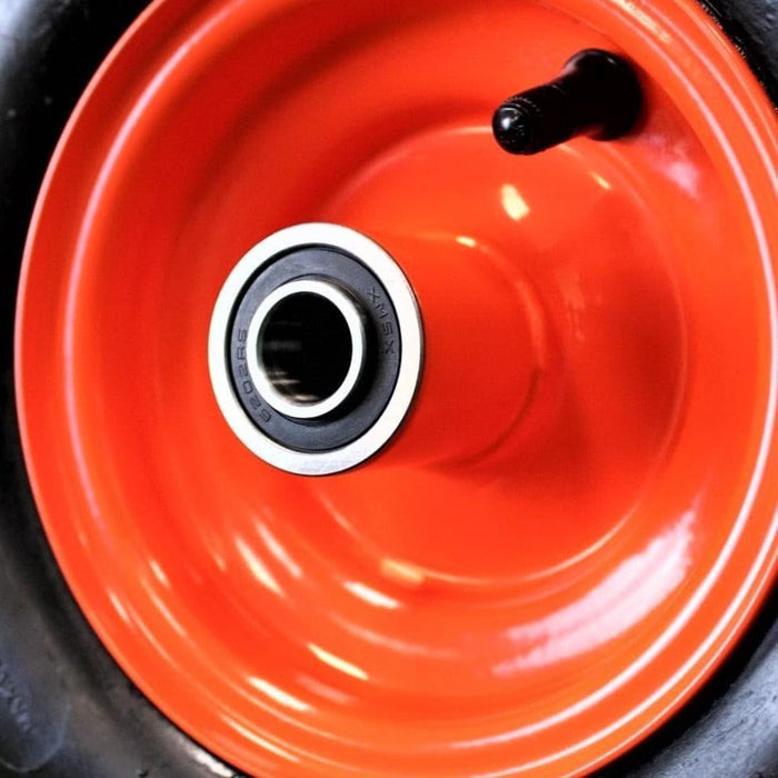 11x4.00-5 Tires & 5.25 Kubota Orange Wheels 4 Ply for Lawn & Garden Mower (Set of 2)