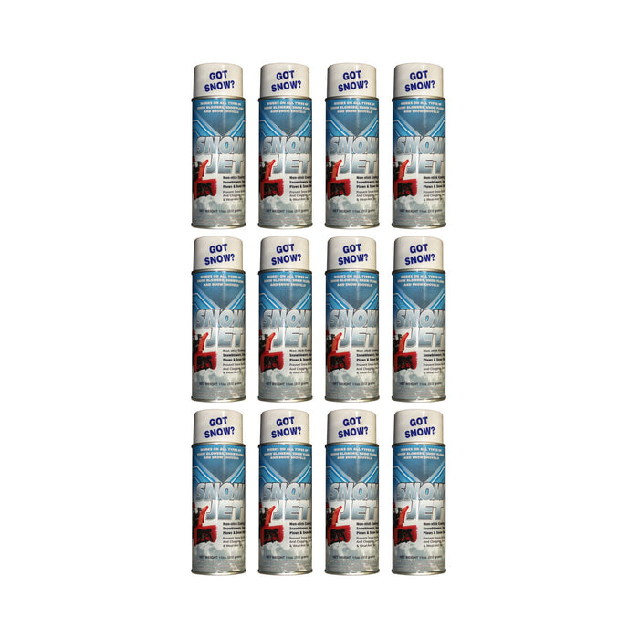 12-Cans of Snow-Jet - Non-Stick Spray For Snow Blowers, Snow Shovels & Snow Plows