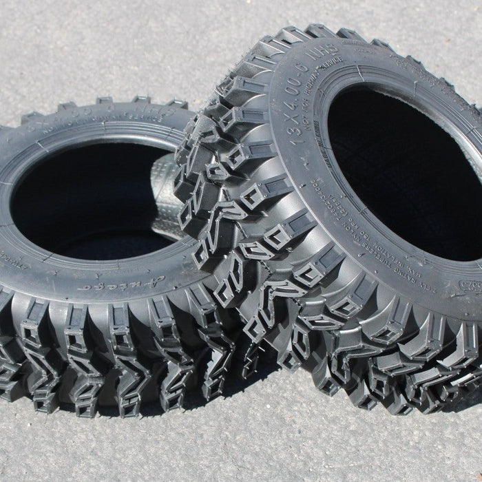 13x4.00-6 ATW-046 2-Ply Snow Tires Directional (Set of 2)
