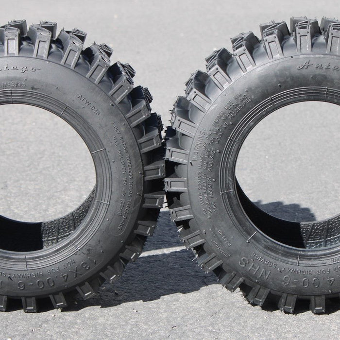 13x4.00-6 ATW-046 2-Ply Snow Tires Directional (Set of 2)