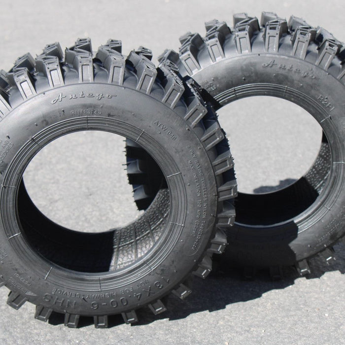 13x4.00-6 ATW-046 2-Ply Snow Tires Directional (Set of 2)