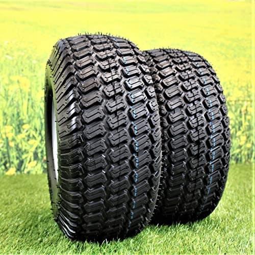 15x6.00-6 Turf Tire & Wheel Assembly  .75" Bearing for Husqvarna/Poulan ATW-003 (Set of 2)