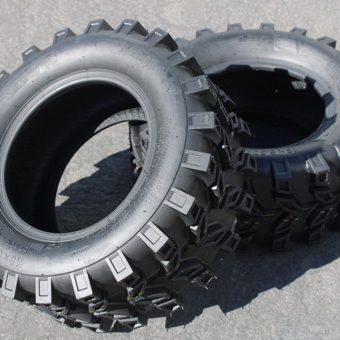 16x6.50-8 ATW-046 6-Ply Snow Tires Directional (Set of 2)