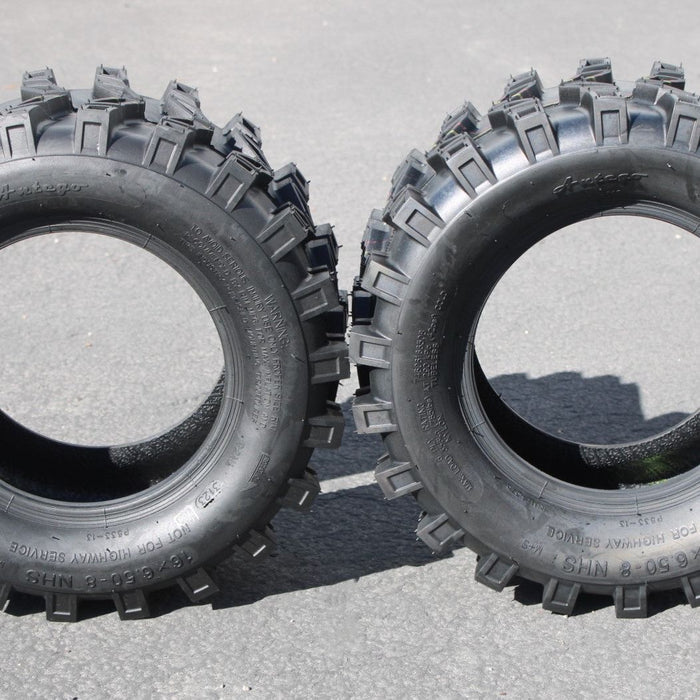 16x6.50-8 ATW-046 6-Ply Snow Tires Directional (Set of 2)