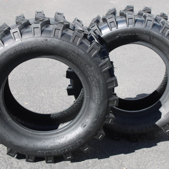 16x6.50-8 ATW-046 6-Ply Snow Tires Directional (Set of 2)