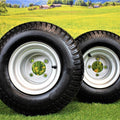 18x8.50-8 Hustler Drive Wheel & Tire Set of 2 (P/N 604013, 783134, 601810)