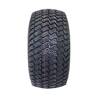 18X8.50-8" Turf Tires 4 Ply with 8x7 Matte Black Steel Golf Cart Wheel Assemblies (Set of 4)