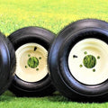 18x8.50-8 with 8x7 Tan Wheel Assembly for Golf Cart and Lawn Mower (Set of 4)