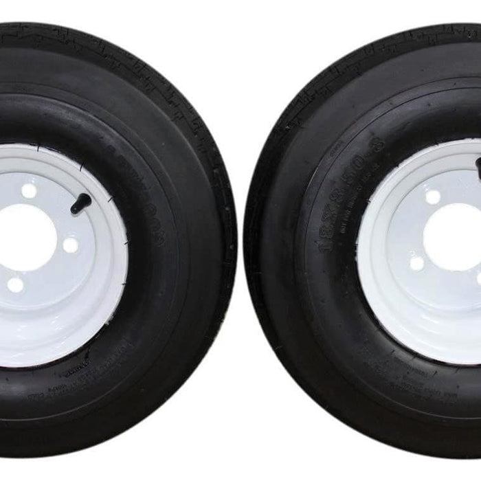 18x8.50-8 with 8x7 White Assembly for Golf Cart and Lawn Mower (Set of 2)…