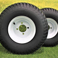 (2) 18x9.50-8 Drive Wheel & Tire Assemblies For TimeCutter 5000 Series & Exmark Quest Model QTE708GEM50200