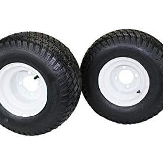 (2) 18x9.50-8 Drive Wheel & Tire Assemblies For TimeCutter 5000 Series & Exmark Quest Model QTE708GEM50200