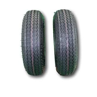 2-Pack Antego Trailer Tire On Rim 480-8 4.80-8 Load C 4 Lug Galvanized Wheel