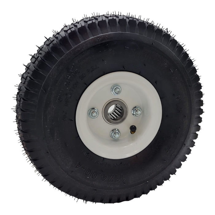 2-Wheel Sulky Wheel & Tire Set ("Tall" 11x4.00-4 Tire; 2-1/4" Offset Hub w/ 1" ID)
