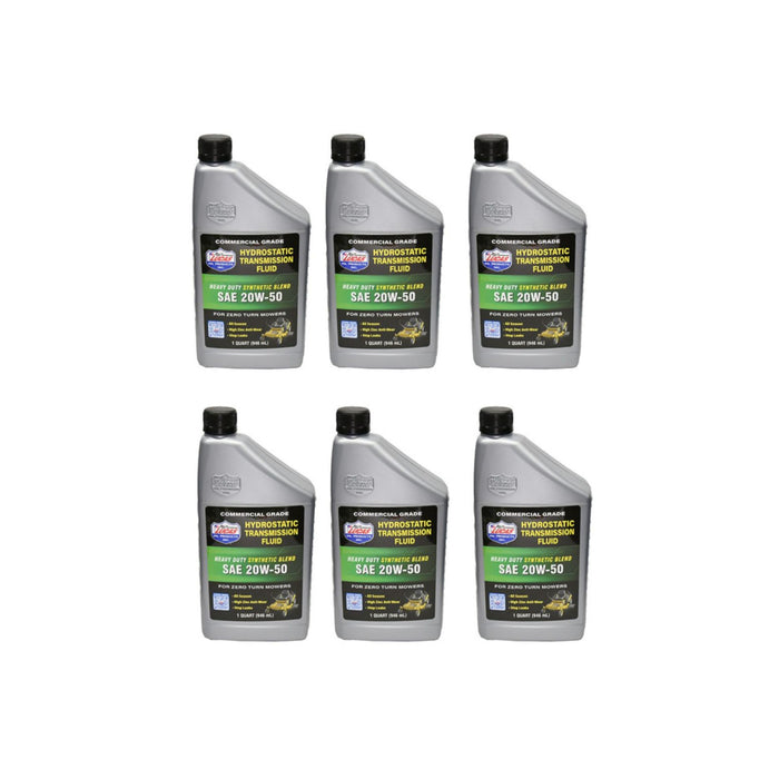 20W-50 Hydraulic Oil For Lawn Mowers (6 Quarts of Lucas SAE Transmission Fluid)
