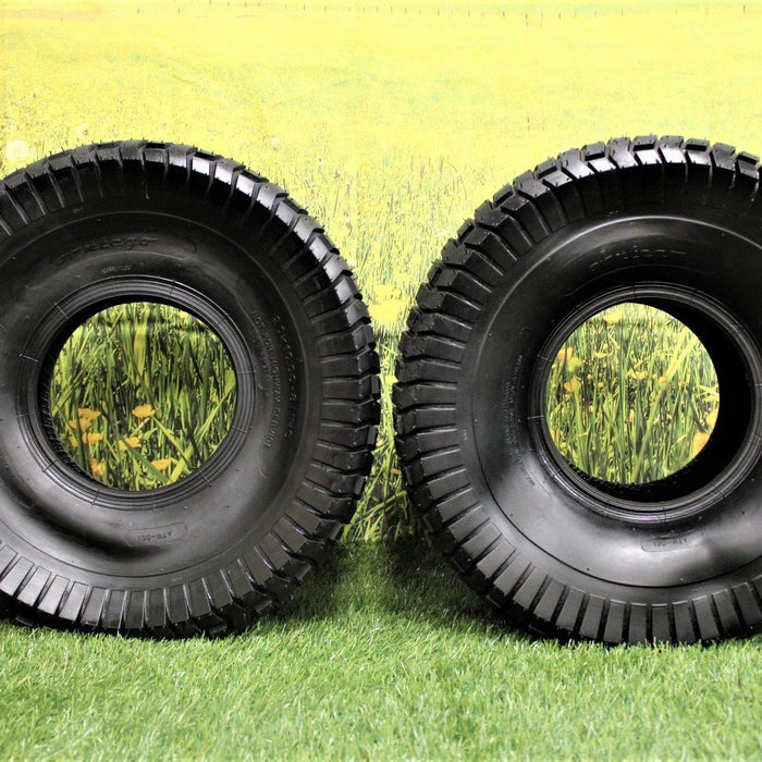 20x10.00-8 2-Ply Turf Tires for Lawn & Garden Mower (Set of Two)