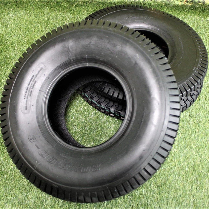 20x8.00-8 4-Ply Turf Tires for Lawn & Garden (Set of Two)