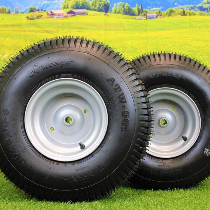 20x8.00-8 Tires with 8x7 Wheels 4 Ply for Lawn & Garden Mower Turf Tires (Set of 2) Husqvarna and Craftsman