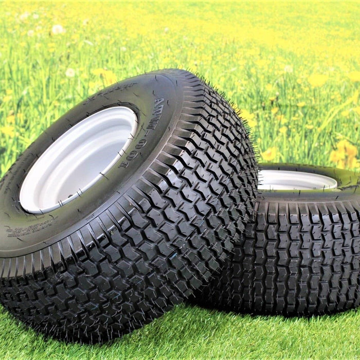 20x8.00-8 Tires with 8x7 Wheels 4 Ply for Lawn & Garden Mower Turf Tires (Set of 2) Husqvarna and Craftsman