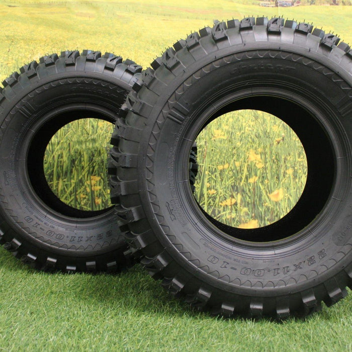 22x11.00-10  4-Ply ATV/UTV, Lawn and Garden Tire (Set of Two)