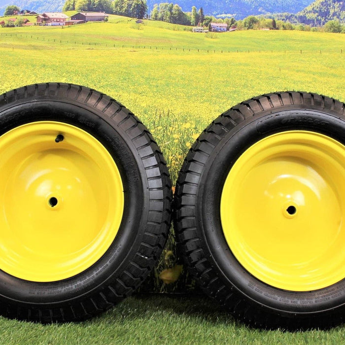 22x9.50-12 4 Ply Turf Tires & Wheels for John Deere Lawn & Garden Mower Turf Tires (Set of Two)