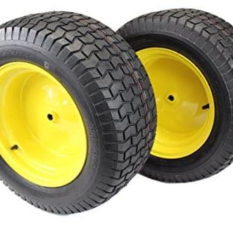 22x9.50-12 4 Ply Turf Tires & Wheels for John Deere Lawn & Garden Mower Turf Tires (Set of Two)