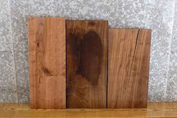 3- Black Walnut Rustic Kiln Dried Lumber Pack/Craft Wood Slabs 11673