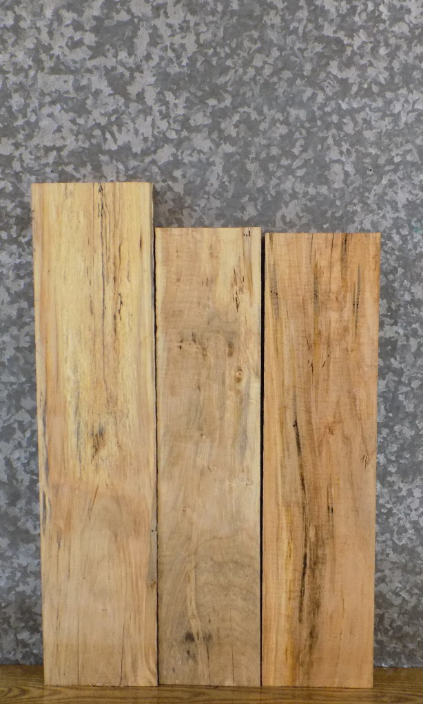 3- Kiln Dried Salvaged Maple Lumber Boards/Wood Shelf Slabs 14763