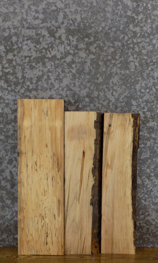 3- Maple Kiln Dried Salvaged Lumber Boards/Wood Shelf Slabs 13757