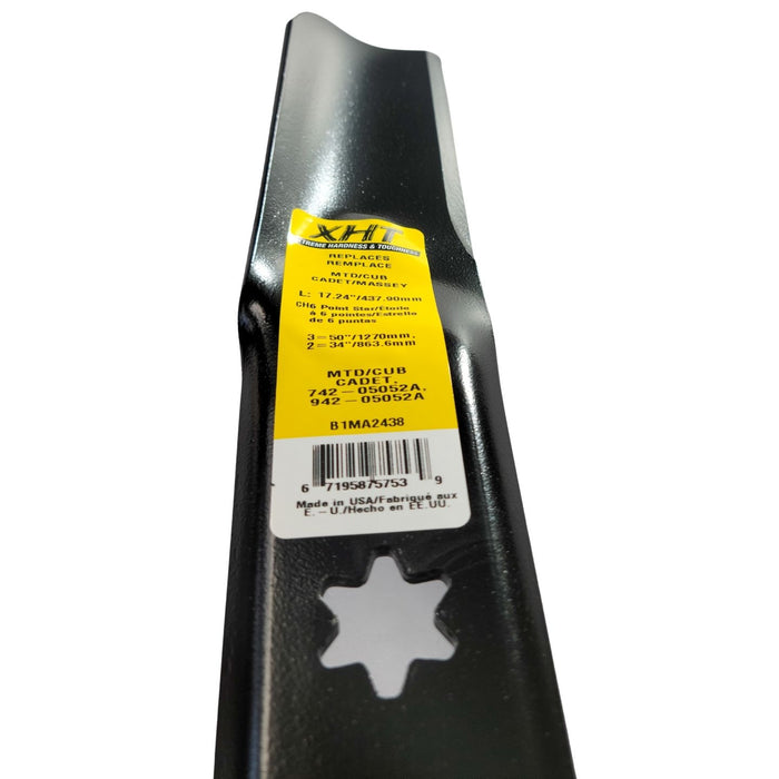 3-Pack - 50" MTD & Cub Cadet Blades 17.27" Lg 2-Function (Marbain Steel)