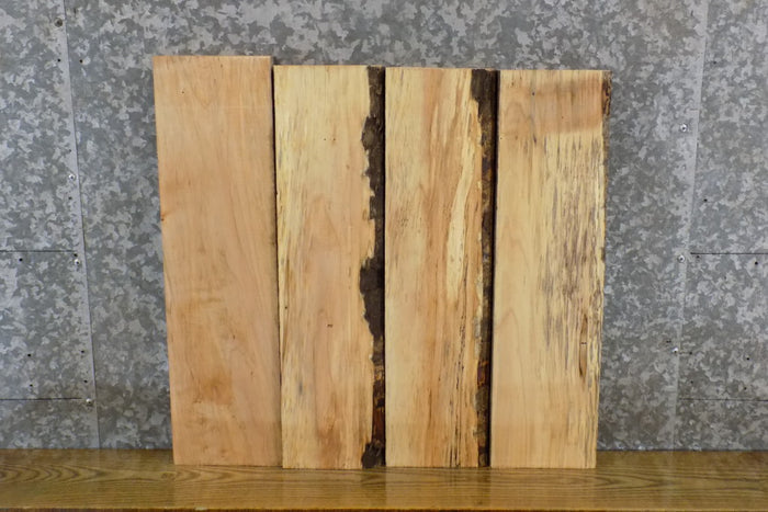 4- Kiln Dried Reclaimed Maple Lumber Boards/Wood Shelf Slabs 13750-13751