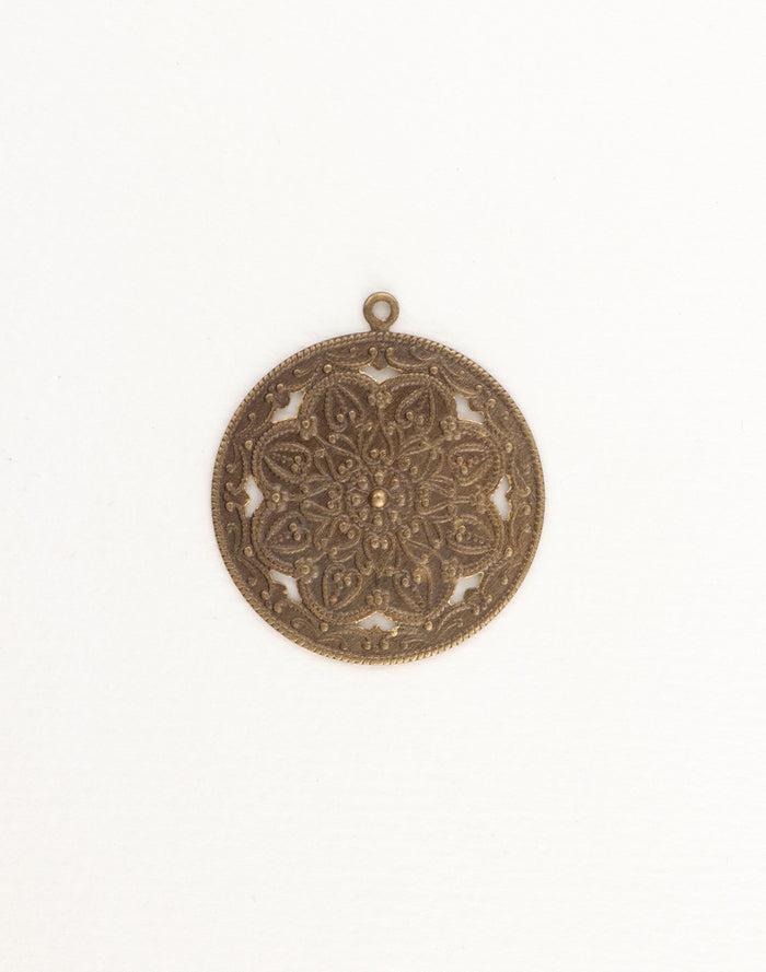 40x35.5mm Viola Scrollwork (1pc)
