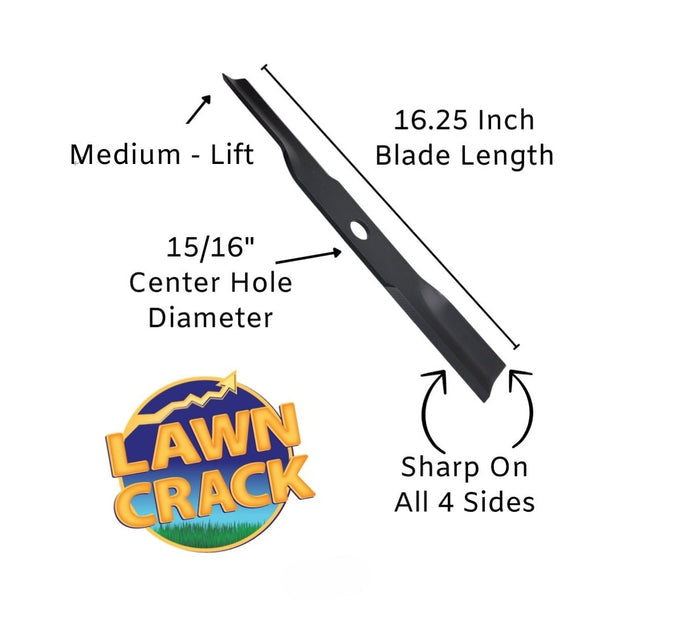 48" Exmark Blade 16-1/4" Long with 15/16" Hole - Hardened Steel