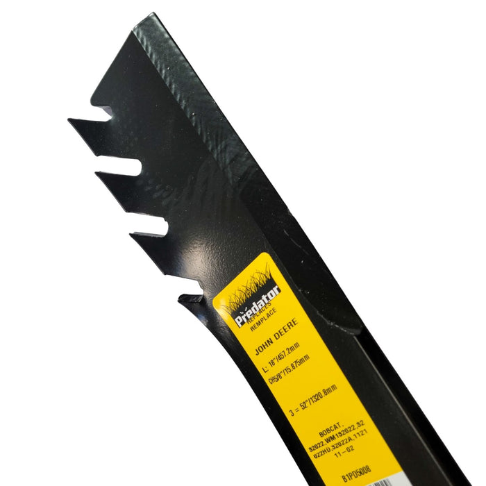 52" Deck Predator Blade Marbain Steel (18" Long x 5/8" Hole)