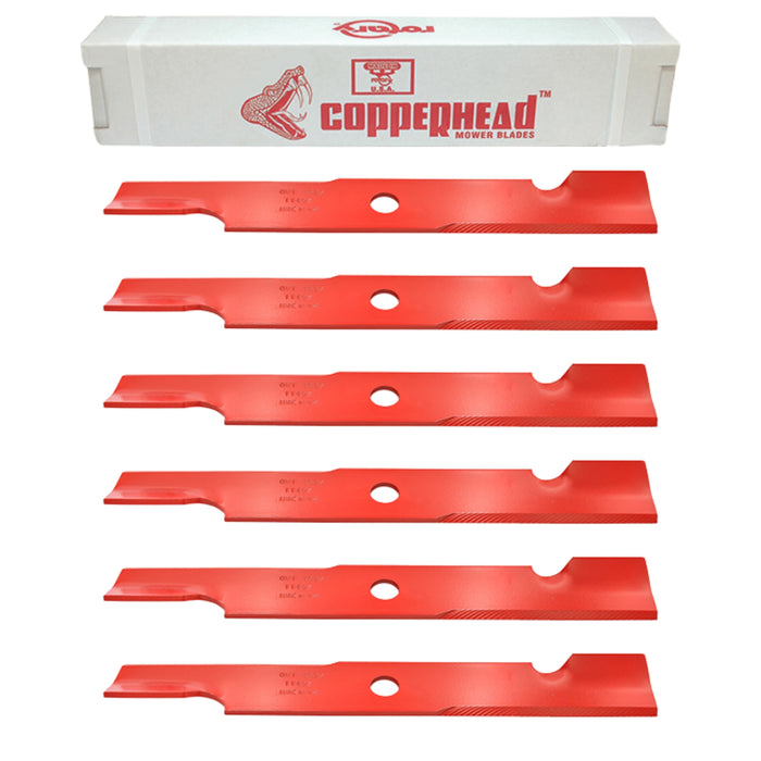 52" Exmark Toro High-Lift Blade 6-Pack Rotary 11495-6 (18" Long x 15/16" Hole)