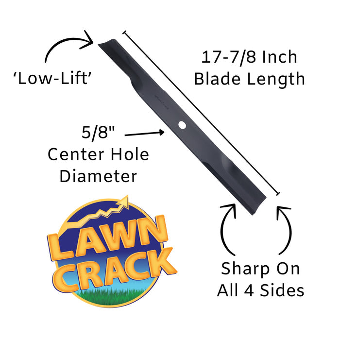 52" Hustler Low-Lift Blade 783753 Hardened Steel (17.86"-L-F-CW)