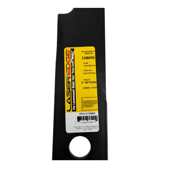 60" Deck Exmark Toro High-Lift LaserEdge Self-Sharpening Blade  (20.5" Long x 15/16" Hole)