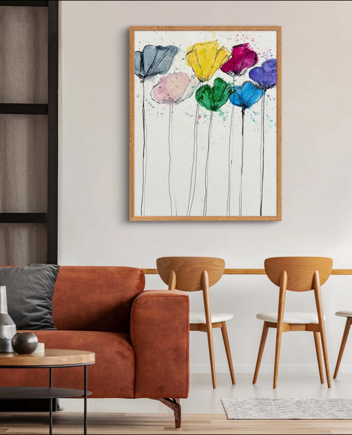 7 flowers - Art Prints - Vichy's Art