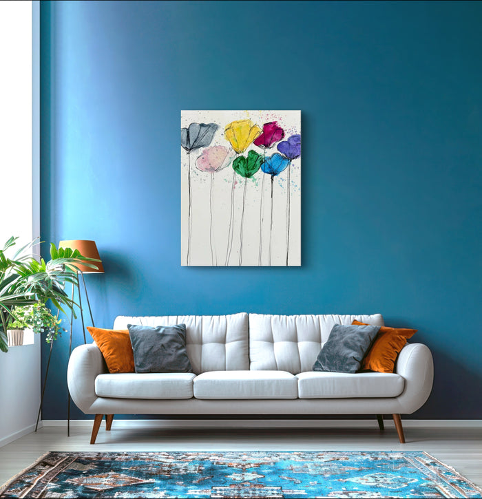 7 flowers - Art Prints - Vichy's Art