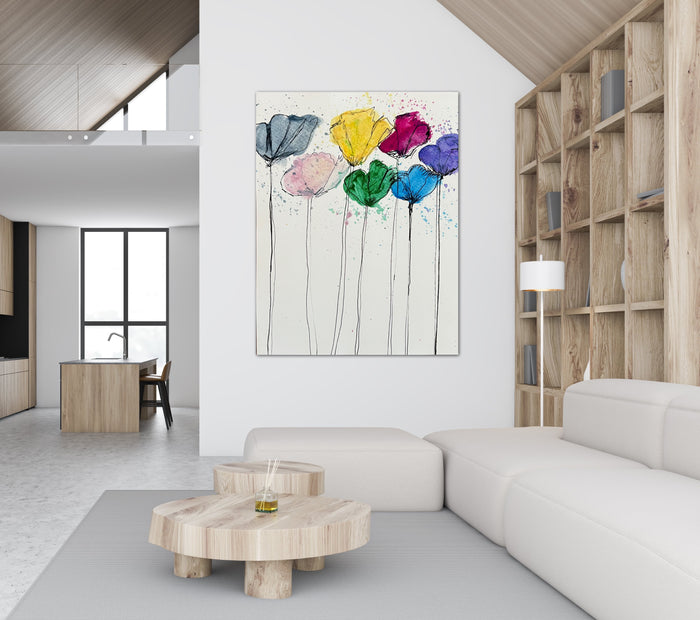 7 flowers - Art Prints - Vichy's Art