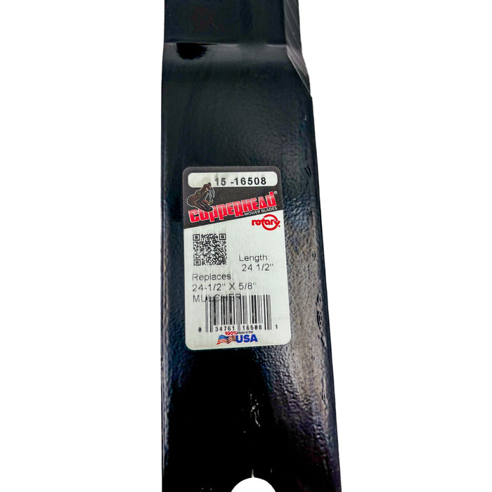72" Spartan 438-0003-00 Gator-Style Mulching Blade (24.5" Long x 5/8" Hole)