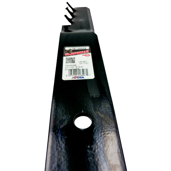 72" Spartan 438-0003-00 Gator-Style Mulching Blade (24.5" Long x 5/8" Hole)