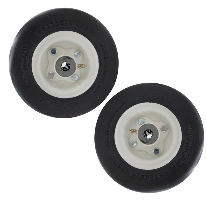 8x3.00-4 Flat-Free Wheel & Tire Assembly Set (Walker 5715-4 & Swisher 4218)