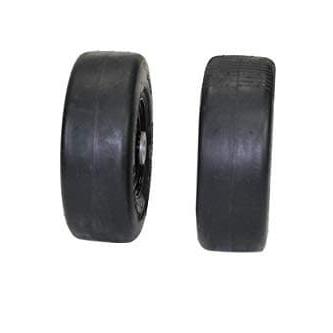 9x3.50-4 Flat Proof, Smooth Semi Pneumatic with Black Wheel (Set of 2) Replacement for ARIENS and Gravely