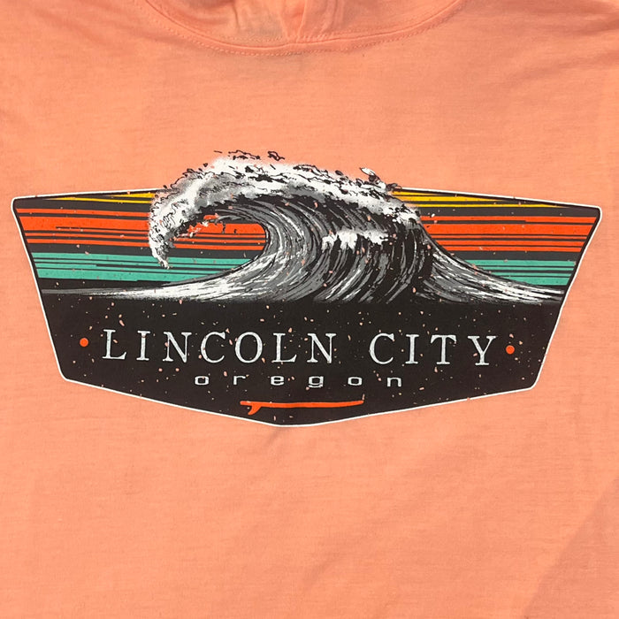 Apparel - Unisex Long Sleeve Passe Wave Sherbert