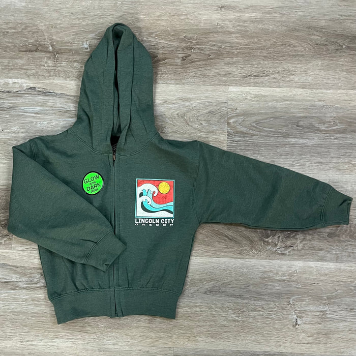 Apparel - Youth Zip Up Gadzooks Wave Green